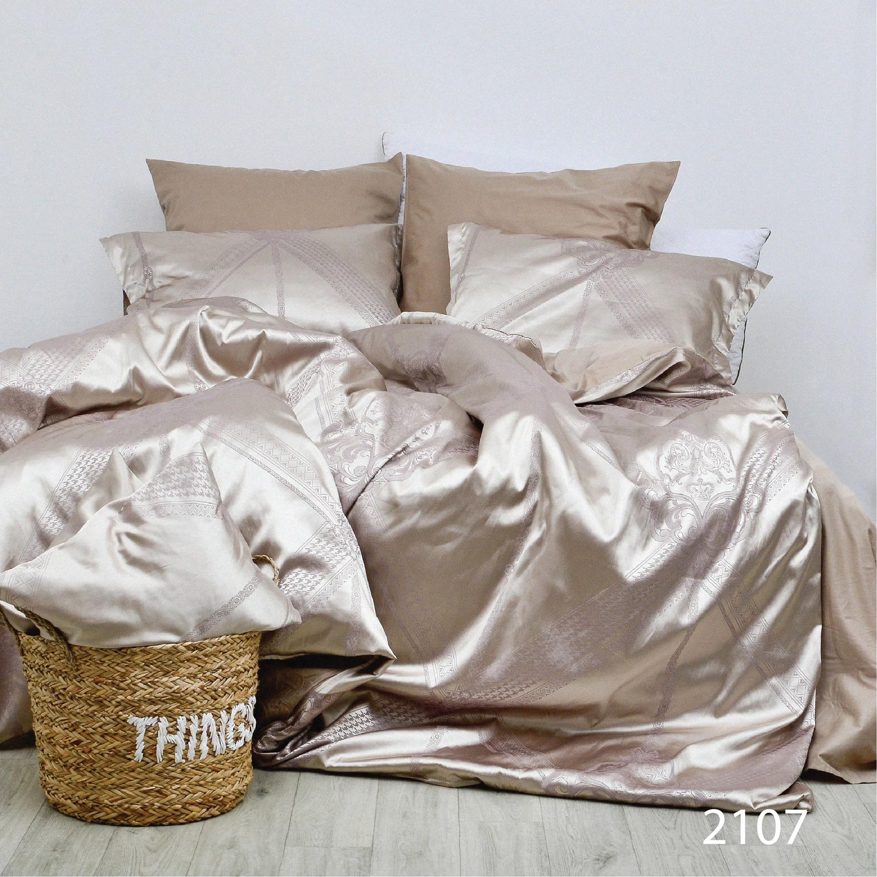 Комплект постельного белья Tiare Семейный Сатин Жаккард 2107