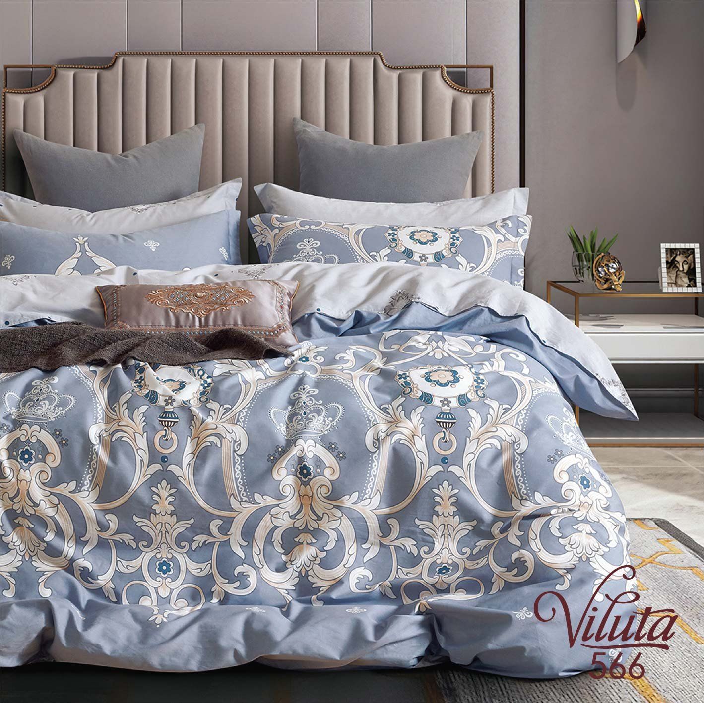 Комплект постельного белья Вилюта полуторный Сатин Twill 566