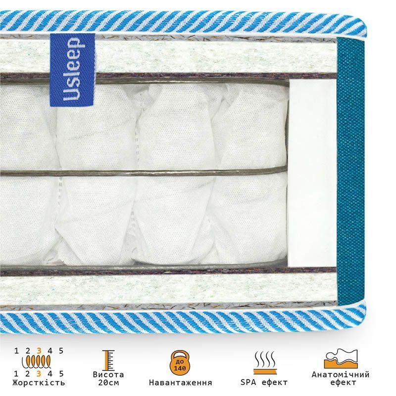 Пружинный ортопедический матрас PhytoLife Red Sea Usleep 180х190