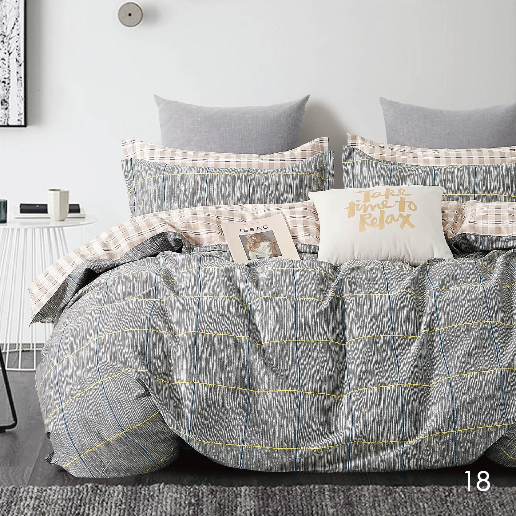 Комплект постільної білизни Isleep полуторний Сатин Twill 18