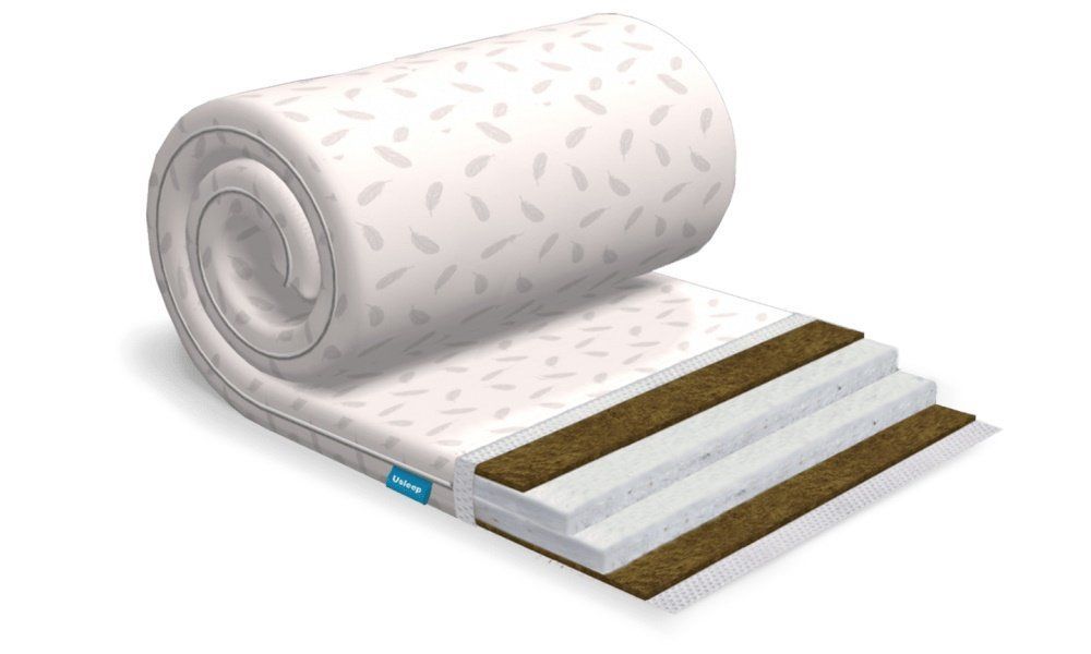 Тонкий матрац топпер-футон SleepRoll Ultra Kokos Usleep 180х200