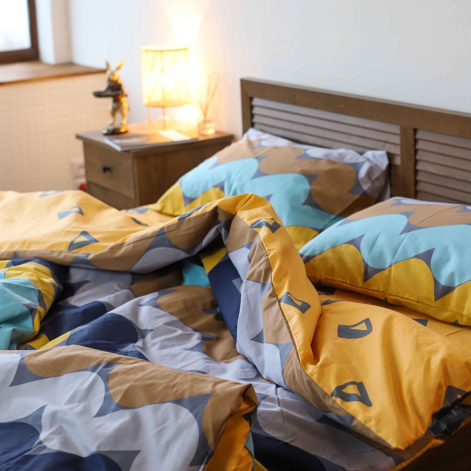 Комплект постільної білизни Isleep двоспальний Сатин Twill 21